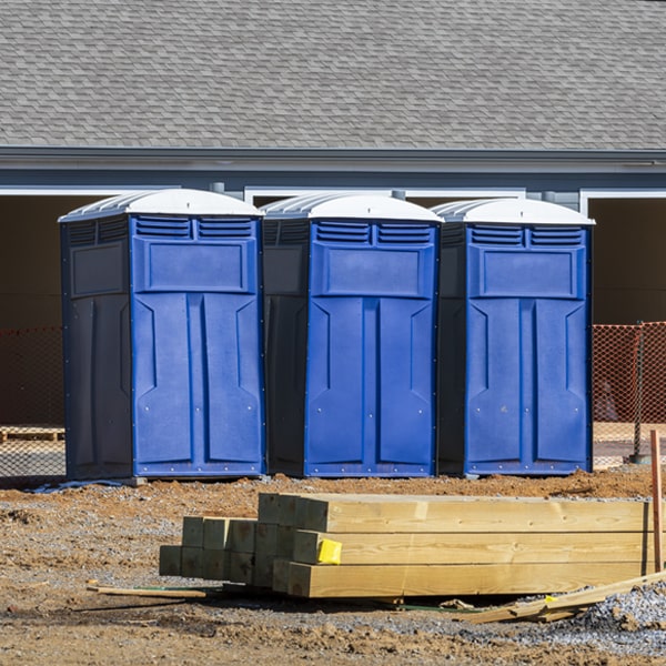 what is the maximum capacity for a single portable restroom in Champaign Illinois